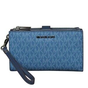 Michael Kors Denim Blue Wristlet
